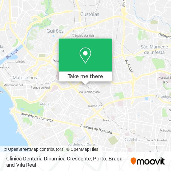 Clinica Dentaria Dinâmica Crescente map