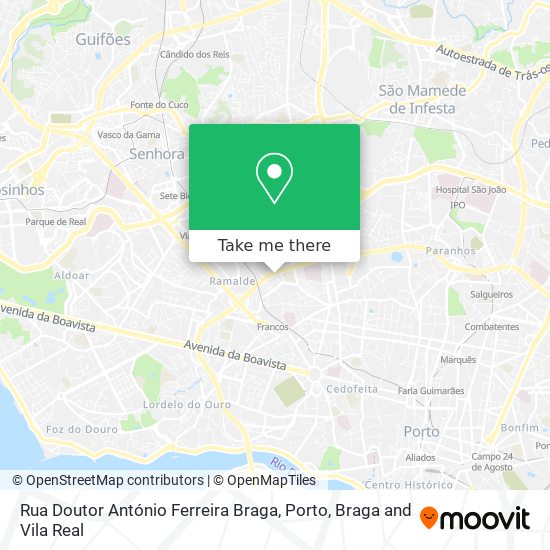 Rua Doutor António Ferreira Braga map