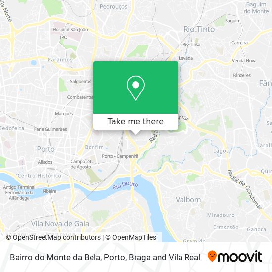 Bairro do Monte da Bela map