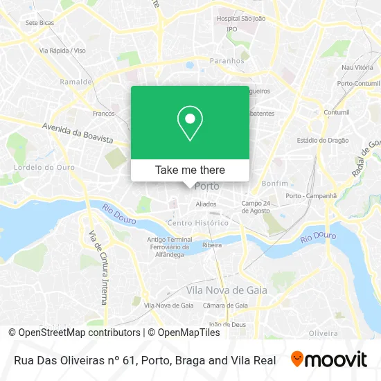 Rua Das Oliveiras nº 61 map