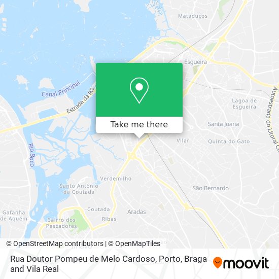 Rua Doutor Pompeu de Melo Cardoso map