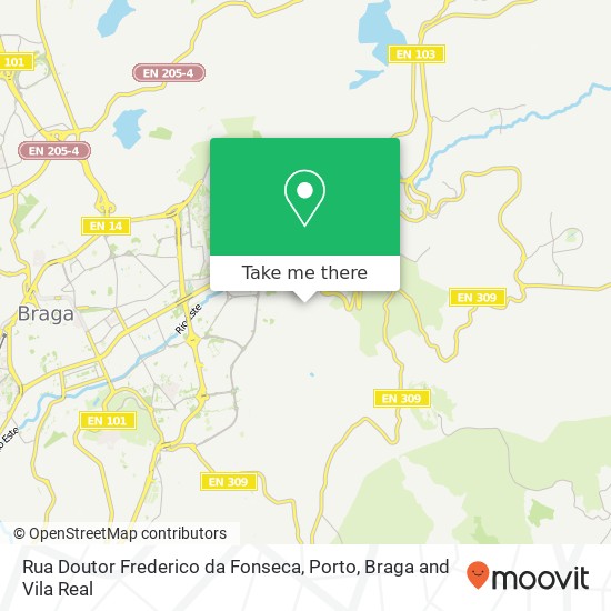 Rua Doutor Frederico da Fonseca map