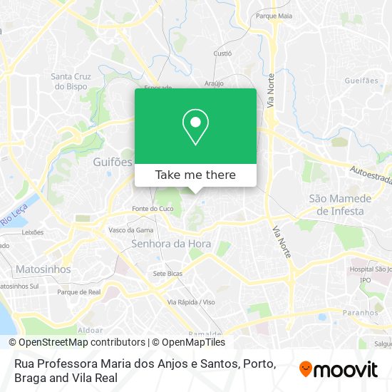 Rua Professora Maria dos Anjos e Santos mapa