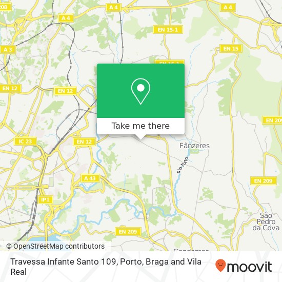 Travessa Infante Santo 109 map