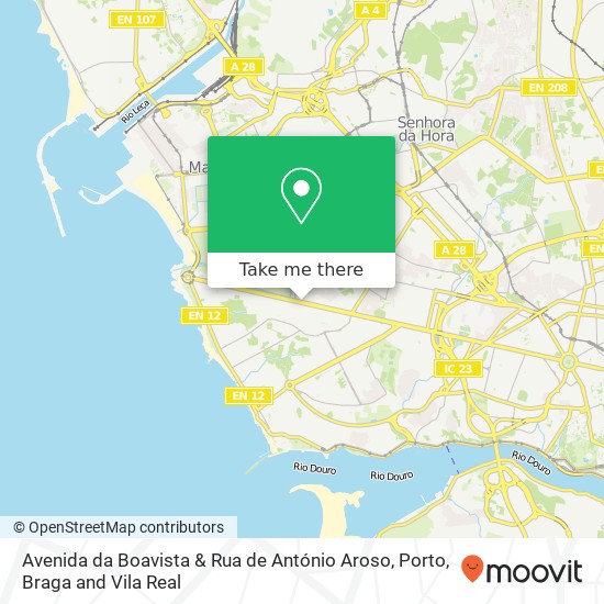 Avenida da Boavista & Rua de António Aroso map