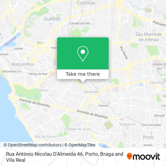 Rua António Nicolau D'Almeida 46 map