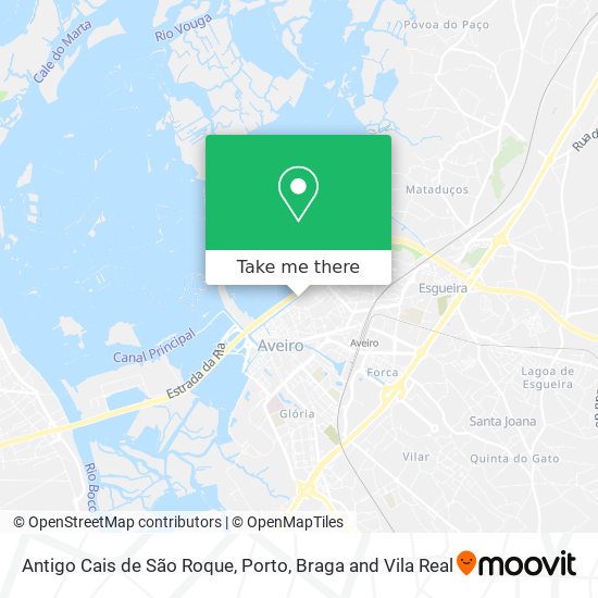 Antigo Cais de São Roque mapa
