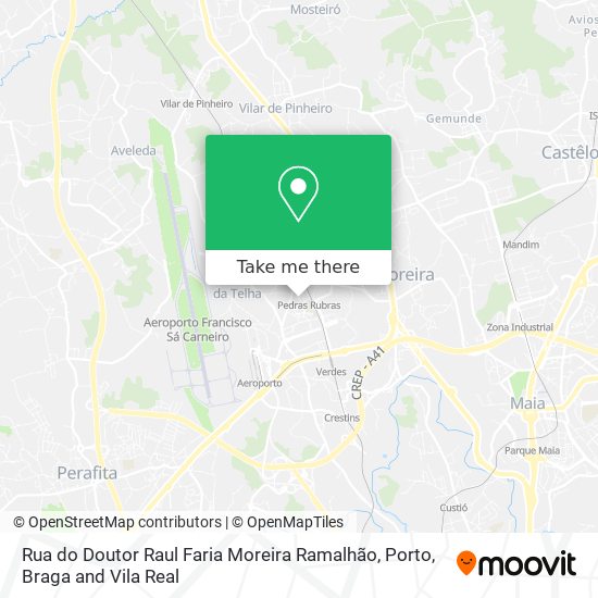 Rua do Doutor Raul Faria Moreira Ramalhão mapa