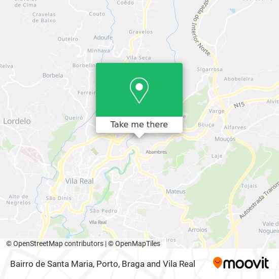 Bairro de Santa Maria mapa