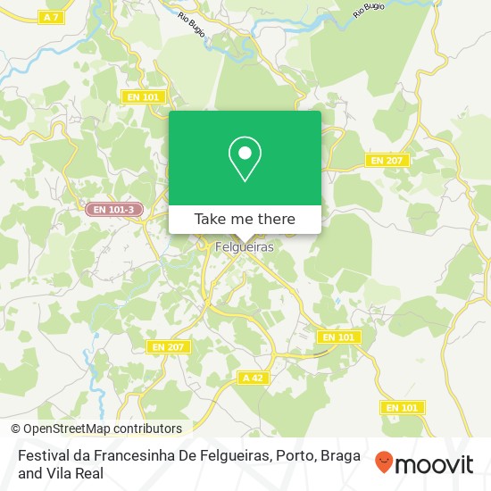 Festival da Francesinha De Felgueiras map