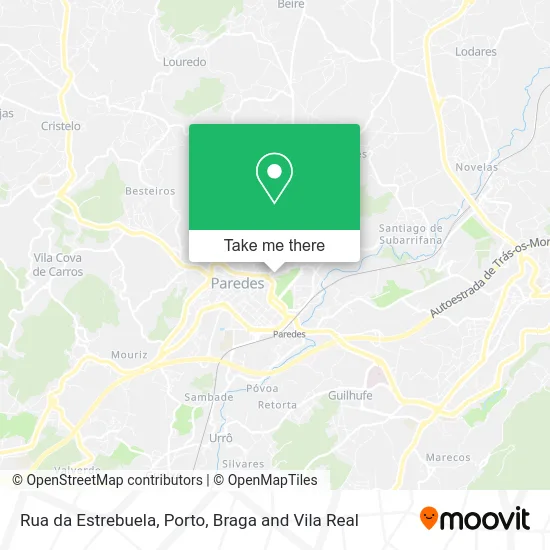 Rua da Estrebuela map