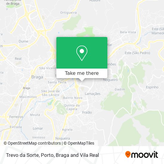 Trevo da Sorte map