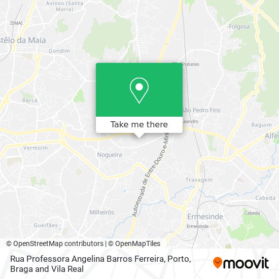 Rua Professora Angelina Barros Ferreira map