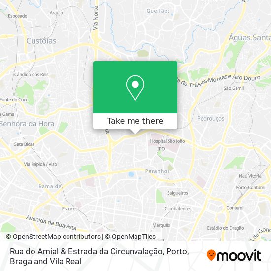 Rua do Amial & Estrada da Circunvalação map