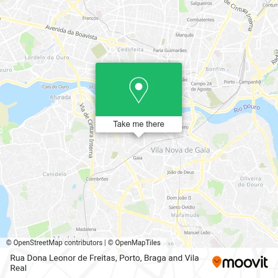 Rua Dona Leonor de Freitas map