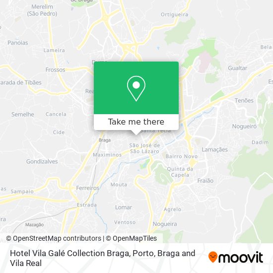 Hotel Vila Galé Collection Braga map