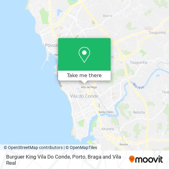 Burguer King Vila Do Conde mapa