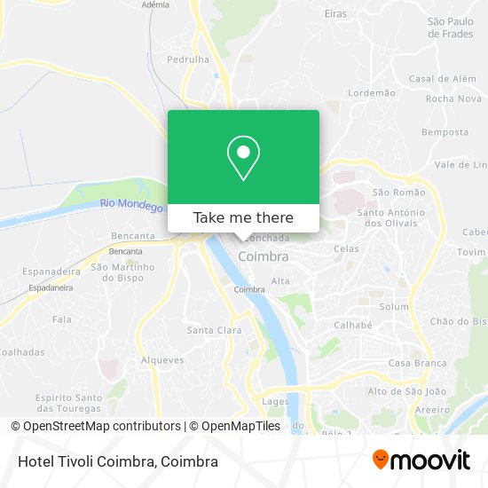 Hotel Tivoli Coimbra map