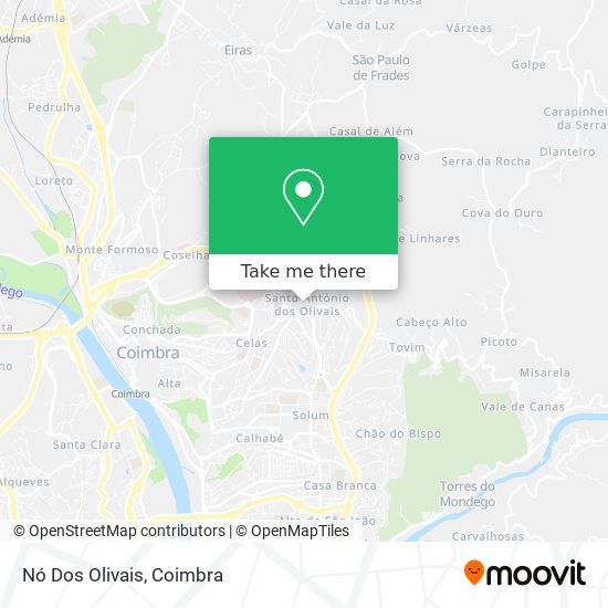 Nó Dos Olivais map