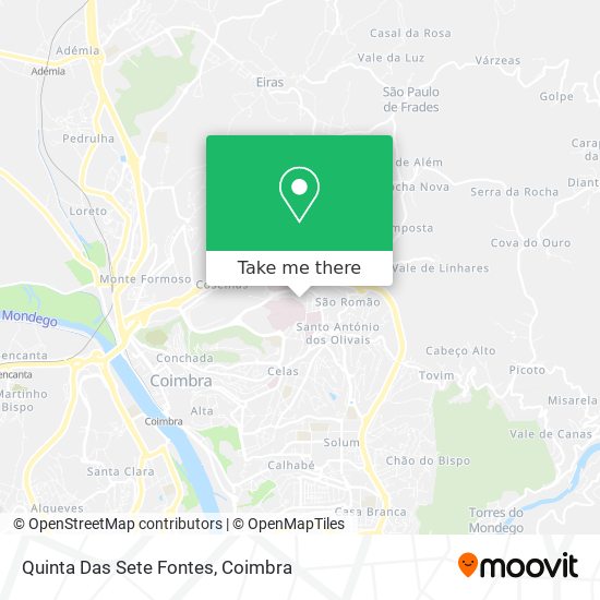 Quinta Das Sete Fontes map