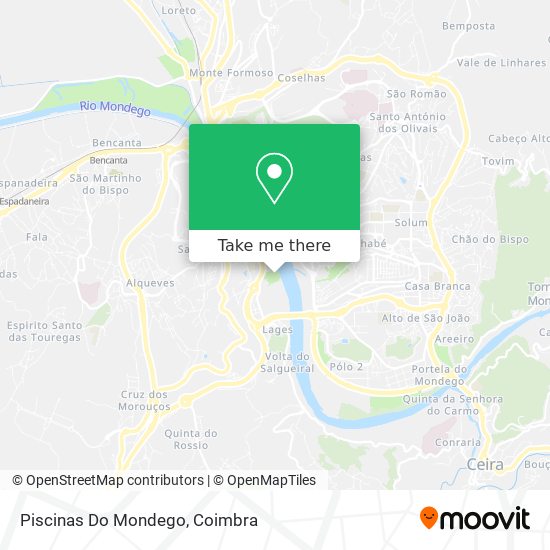 Piscinas Do Mondego mapa