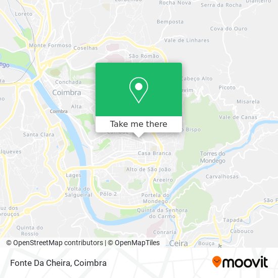 Fonte Da Cheira mapa