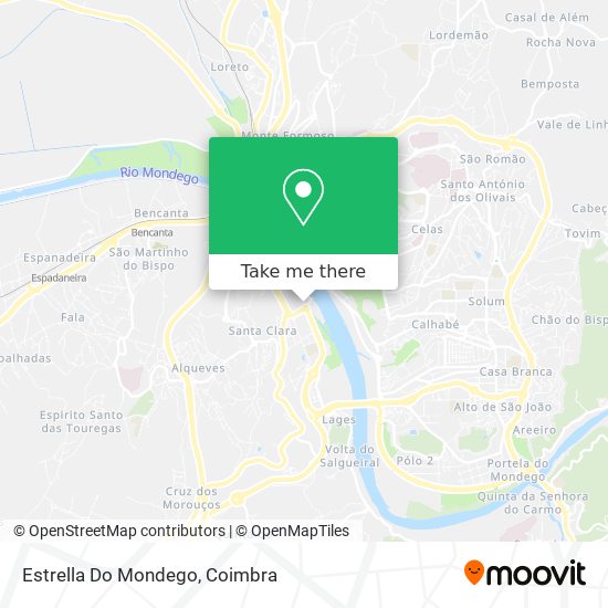 Estrella Do Mondego map