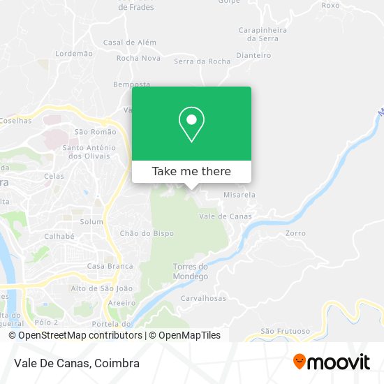 Vale De Canas map