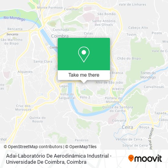 Adai-Laboratório De Aerodinâmica Industrial - Universidade De Coimbra map