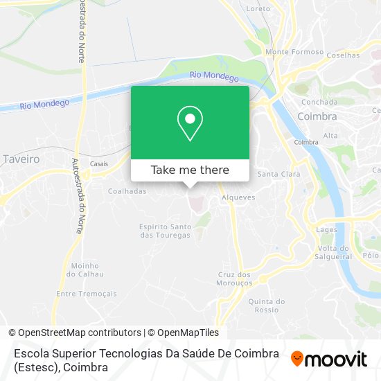Escola Superior Tecnologias Da Saúde De Coimbra (Estesc) map