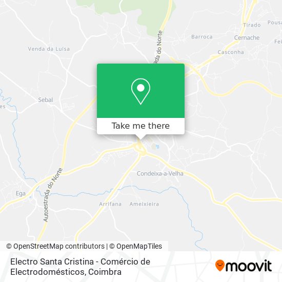 Electro Santa Cristina - Comércio de Electrodomésticos map
