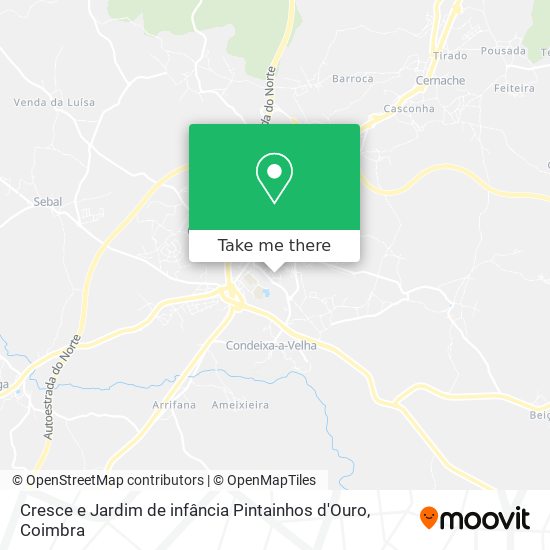 Cresce e Jardim de infância Pintainhos d'Ouro map