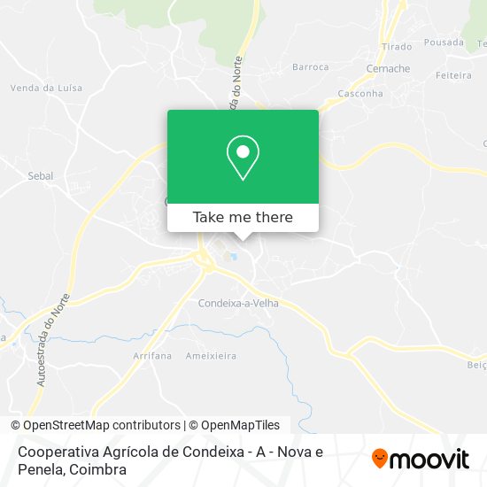 Cooperativa Agrícola de Condeixa - A - Nova e Penela map
