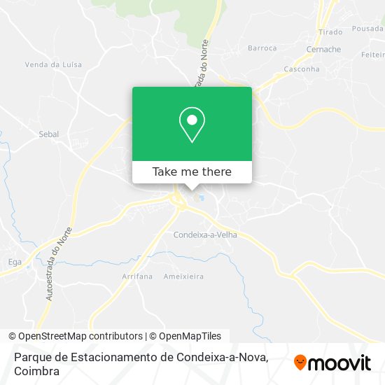 Parque de Estacionamento de Condeixa-a-Nova map