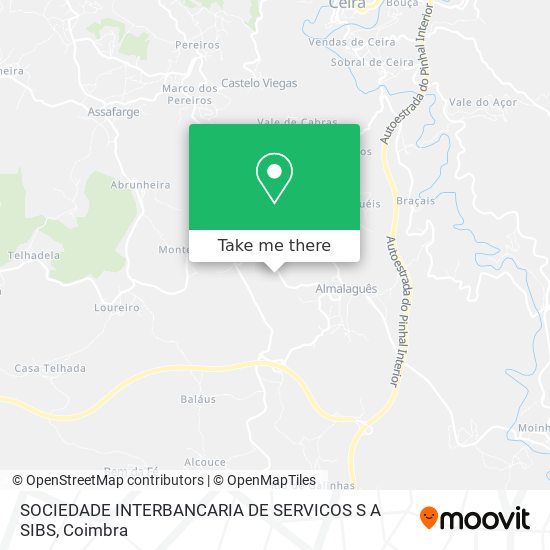 SOCIEDADE INTERBANCARIA DE SERVICOS S A SIBS map