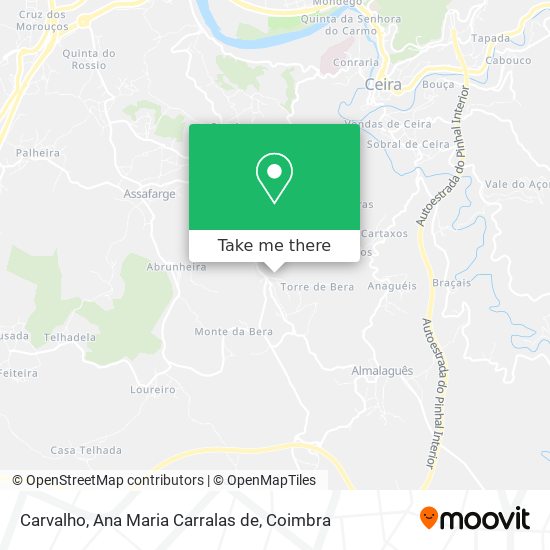 Carvalho, Ana Maria Carralas de mapa