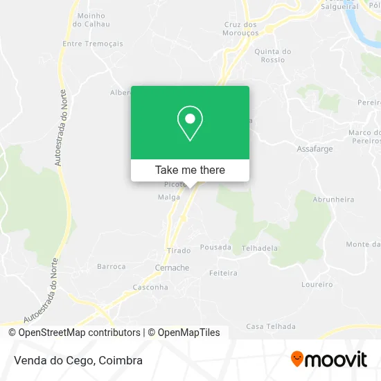Venda do Cego map