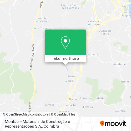 Montael - Materiais de Construção e Representações S.A. map