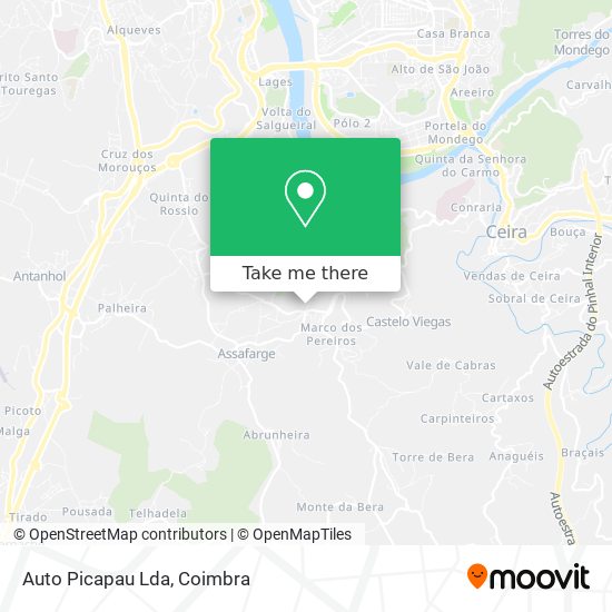 Auto Picapau Lda mapa