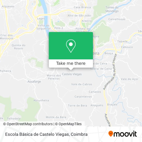 Escola Básica de Castelo Viegas map