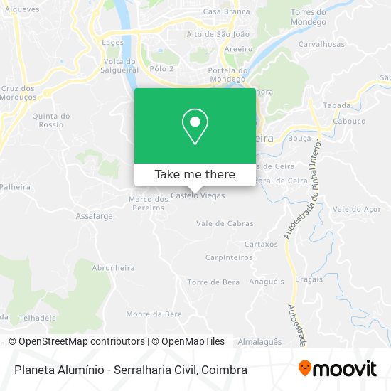 Planeta Alumínio - Serralharia Civil map