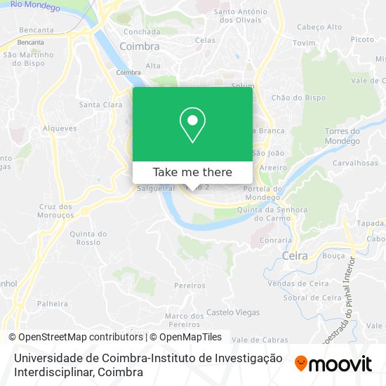 Universidade de Coimbra-Instituto de Investigação Interdisciplinar map