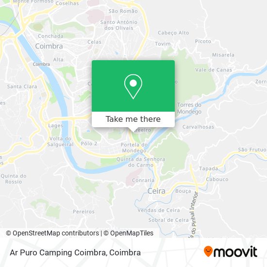 Ar Puro Camping Coimbra map