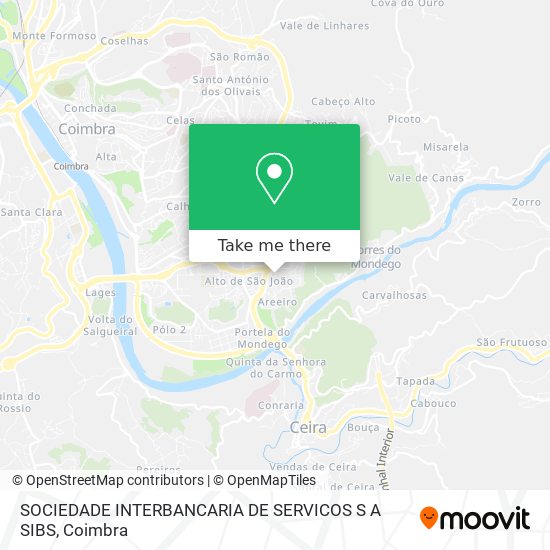 SOCIEDADE INTERBANCARIA DE SERVICOS S A SIBS map