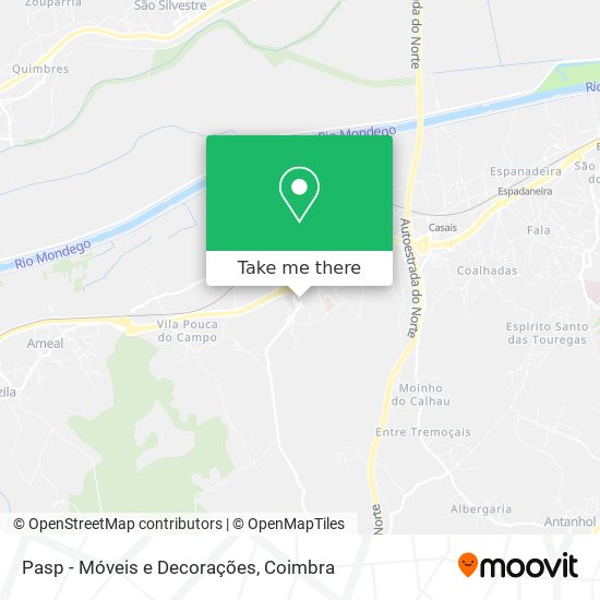 Pasp - Móveis e Decorações mapa