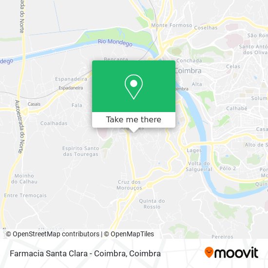 Farmacia Santa Clara - Coimbra mapa