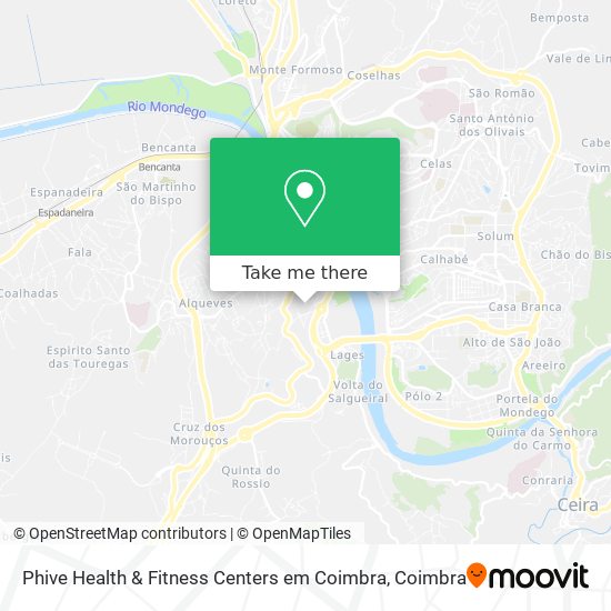 Phive Health & Fitness Centers em Coimbra map