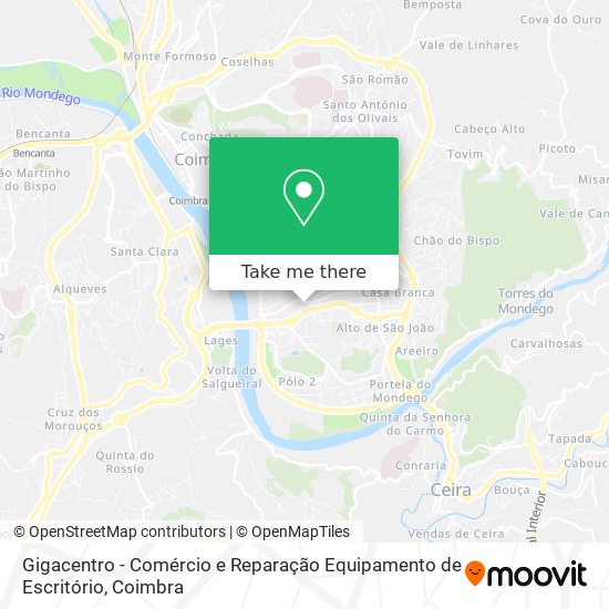 Gigacentro - Comércio e Reparação Equipamento de Escritório map