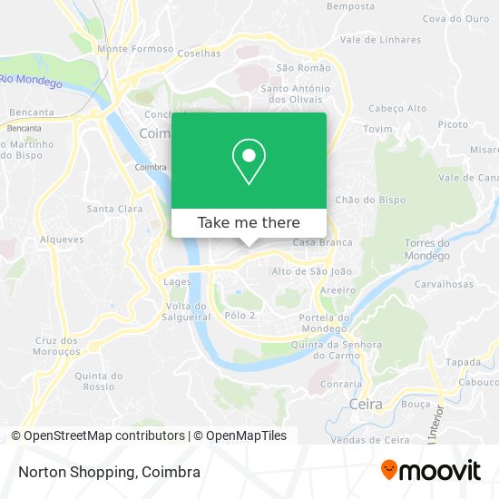 Norton Shopping mapa