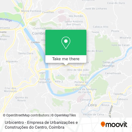 Urbicentro - Empresa de Urbanizações e Construções do Centro mapa